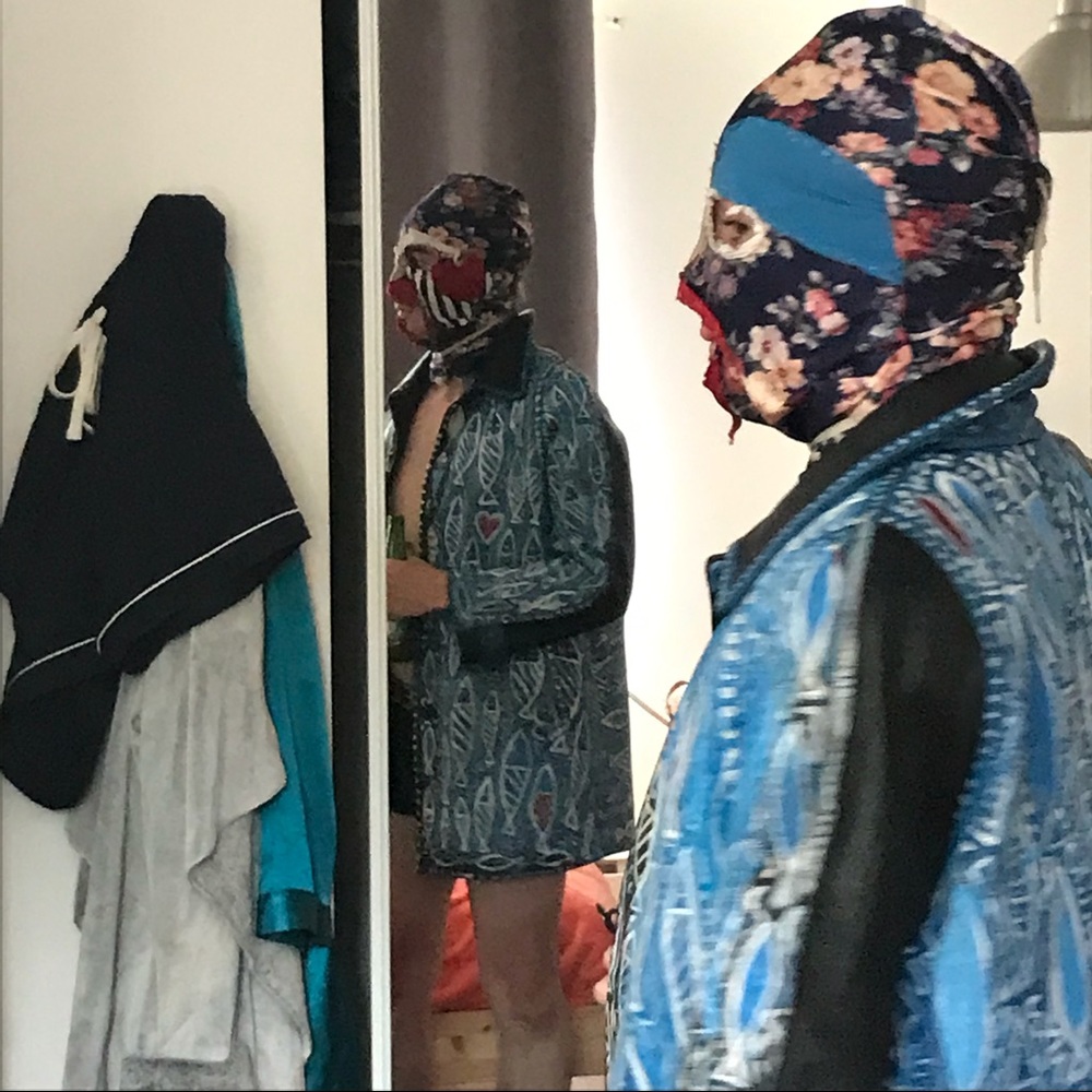 HAND PAINTED LEATHER JACKET cosplay as a river! - Picture 6 of 7